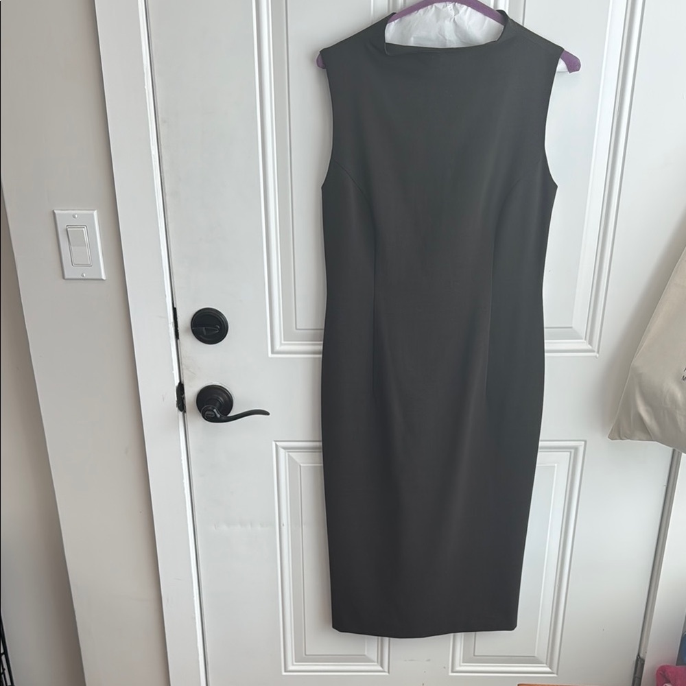 Theory brown midi Sleeveless Dress